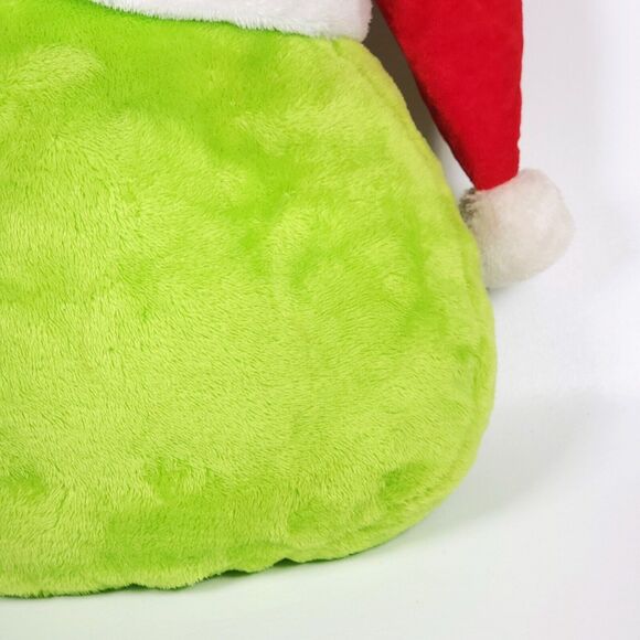 Dr.‎ Seuss The Grinch 16" Plush Stuffed Pillow with Santa Hat Christmas Decor - Picture 12 of 16